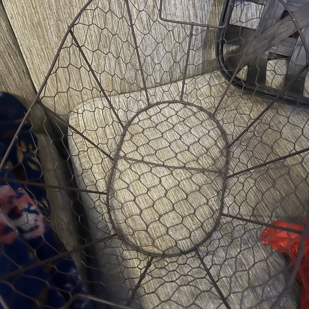 Large Rustic Wire Basket